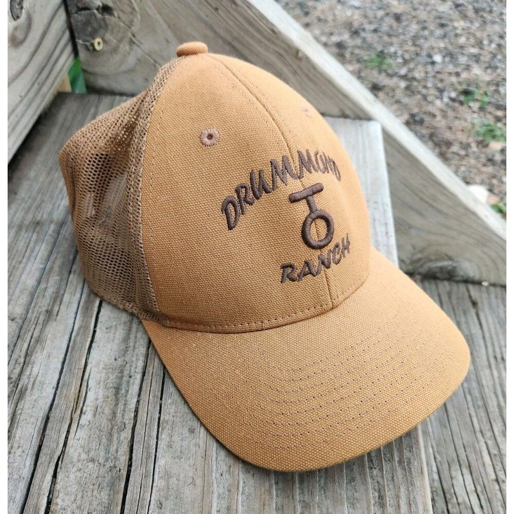 Drummond Ranch Baseball Cap Pioneer Woman Adjustable Backstop Outdoor Cap.